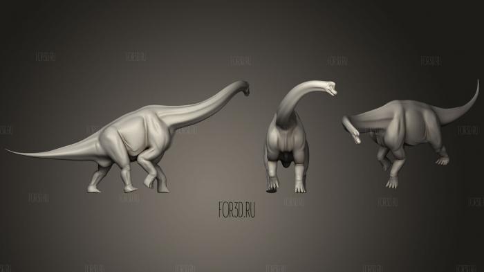 Brachiosaurus 3d stl модель для ЧПУ